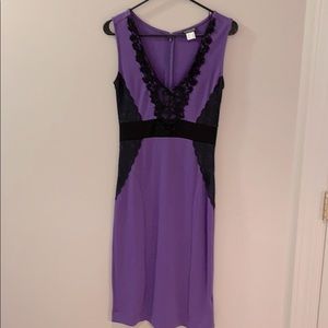Purple shin/knee length dress. Venus. Size 4.